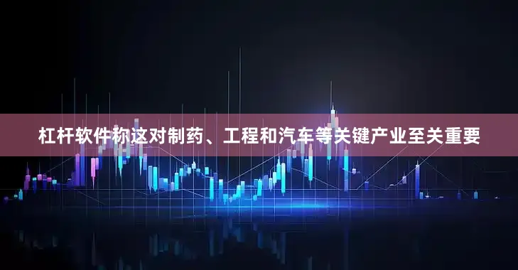 杠杆软件称这对制药、工程和汽车等关键产业至关重要