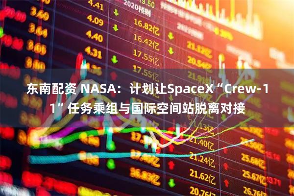 东南配资 NASA：计划让SpaceX“Crew-11”任务乘组与国际空间站脱离对接